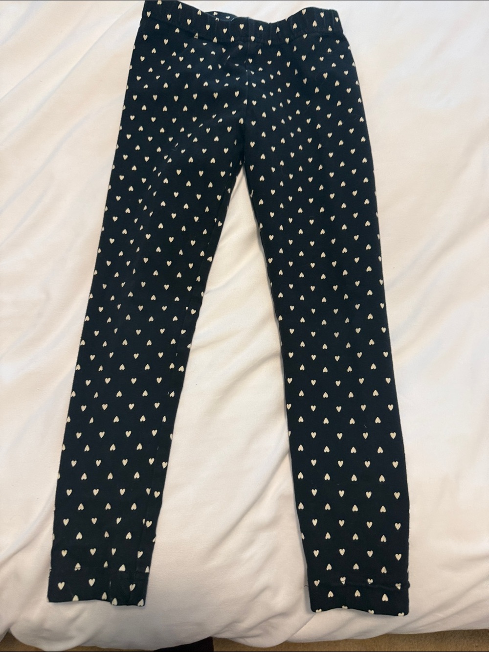 Hanna Andersson girls heart leggings size 5